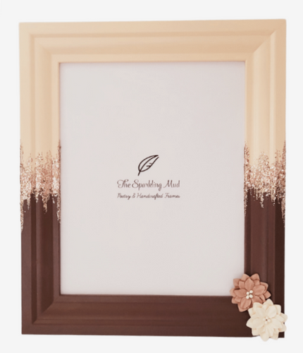 Cool Bisque and Brown Beauty Frame